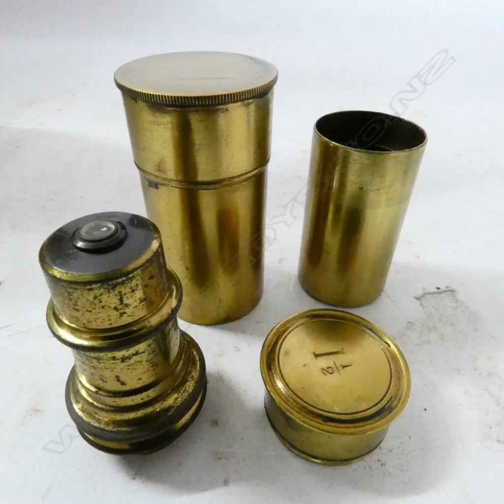 MAHOGANY CASED MONOCULAR COMPOUND MICROSCOPE by W.J. SALMON, LONDON, c.1855, (ADJUSTMENT GEAR AT FAULT) Image 1++